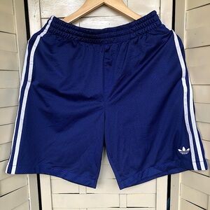 Adidas Bball Mesh Blue and White Shorts Size S